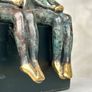 Male & Female Sculpture - Patinated Bronze On A Wooden Plinth Image 4