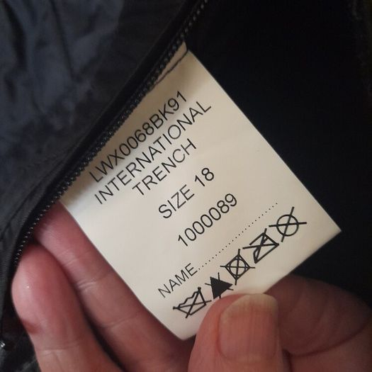 Barbour Black double breasted jacket
