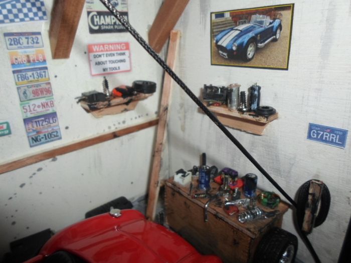 Model Car Garage Ford AC Cobra Red Unique Gift