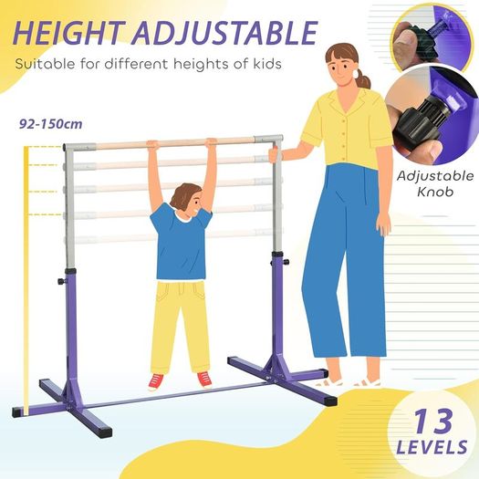 Adjustable Gymnastics Horizontal Bar for Kids