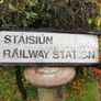 Old Irish Railway Station Sign Image 2