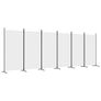 6-Panel Room Divider White 520x180 cm Fabric Image 3