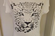 Cream tiger top size UK12 EU40 Postage included