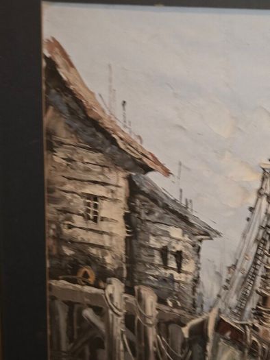 Signed Nautical painting - Florence