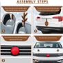 Car Reindeer Antlers and Nose, New Christmas Car Decorations Plush Rudolph Costume Kit for Xmas, Reindeer Antlers for Car with Eyes, Ears and Tail (FREE POSTAGE) Image 5