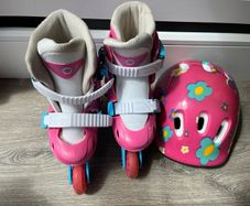 Kids Rollerskates & Helmet