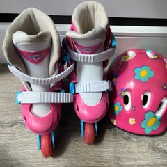 Kids Rollerskates & Helmet