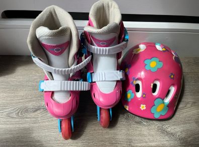 Kids Rollerskates & Helmet