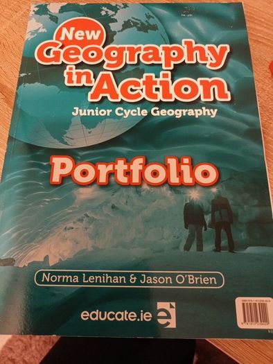 Geography textbook and portfolio with E book