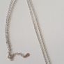 Silver plated heart necklace Image 3