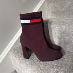 Tommy Hilfiger boots burgundy size 6 39