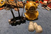 Vintage Action Man, Deep Sea Diver, Helmet, Weight Belt And Boots, 1967