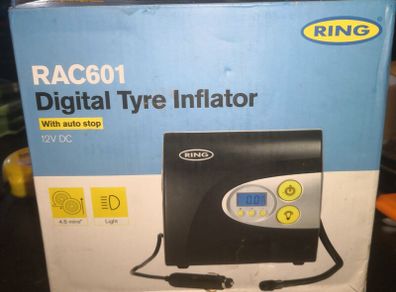 RAC601 digital tyre inflator new