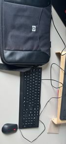 Laptop bag, mouse, and keyboard