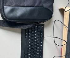 Laptop bag, mouse, and keyboard