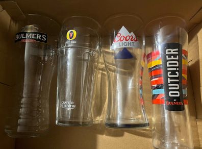 Whiskey beer glasses