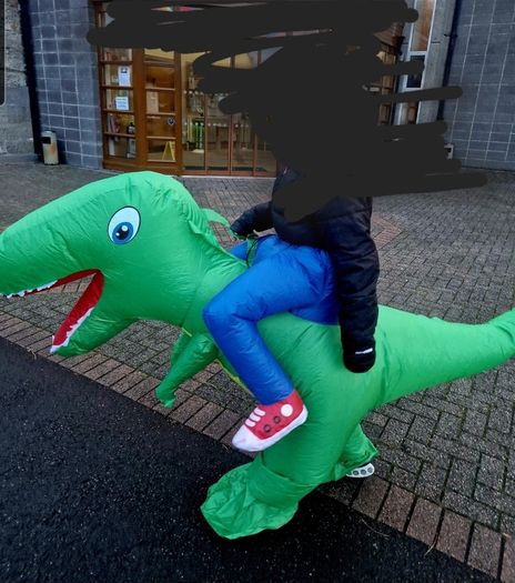 halloween blow up dinosaur costume