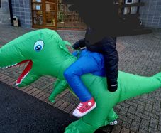 halloween blow up dinosaur costume