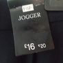 ladies joggers black size 18 R Image 2