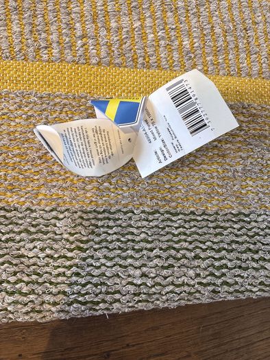 70 by 100 cm polyester rug woven textured finish