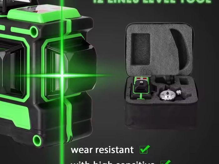 12 lines 3D laser kit + tripod 100 euro , no tripod 80 euro