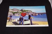 A Fishy Story at Newquay , Cornwall - Postcard