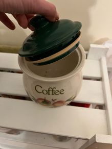 Coffee container , porcelain