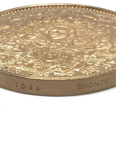 Vintage bronze 25th coronation anniversary medal