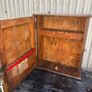 Antique Industrial School woodwork cabinet c1920 Image 2