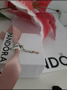 New genuine pandora key to my heart charm with gold key charm