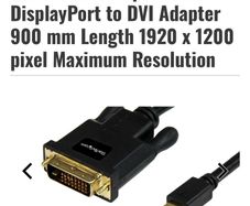 StarTech 6ft Mini DisplayPort to DVI Cable