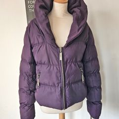 Vintage Y2K 2000s Katherine Hamnett purple puffa jacket sportswear 12