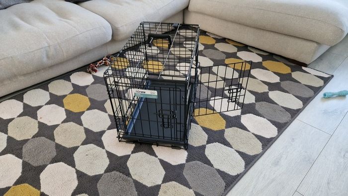 Dog crate, double door, 22 inch