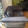 Large Grey 3-Seater Sofa and Matching Armchair, Very Comfortable,  Oranmore Image 4
