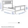 IKEA Hemnes king size bed frame Image 6