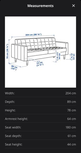 Three seater sofa