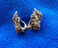 Marcasite and Amethyst Earrings