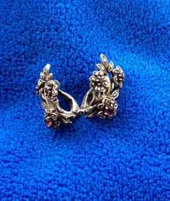 Marcasite and Amethyst Earrings