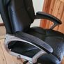 FREE Black Faux Leather Office / Desk Chair Image 7