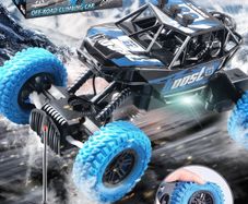 New RC Toy High Speed Remote Control Cars With Colorful Flashing LED Lights Rubber Wheels Off-road Car Toys For Boys Children Gifts