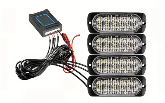 4 X 12 LED Bar Lights 12-24V Van Truck Tractor Car Grille Lamps