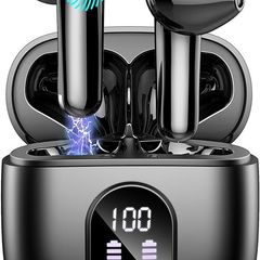 Wireless Earbuds, Bluetooth 5.3 Headphones 2023 Wireless Headphones in Ear with ENC Mic, Bluetooth Earphones Noise Cancelling Ear buds with 50H Hifi Stereo