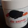 Vintage Russ Coffee Mug Exercise Hard Eat Fiber Die Anyway Humor Gift Image 3
