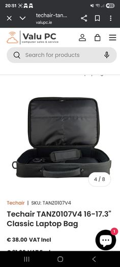 Laptop bag techair