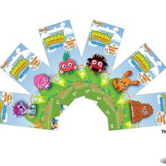 Lot Of 6 Corgi Moshi Monsters Full Set Of Series 1 Pin Badges All Brand New In Packets