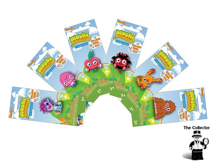 Corgi Moshi Monsters Series 1 Pin Badge Brand New In Packet