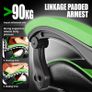 Gaming Armchair with Headrest and Lumbar Support, Ergonomic Gaming Chair for Gaming Room, Teenagers, Adult Green Image 5
