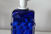 Cobalt blue Swedish lamp base by Josef Schott