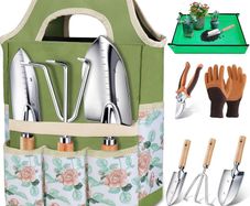Garden Hand Tools Set 7 Piece - Heavy Duty with Bag - Brand New
