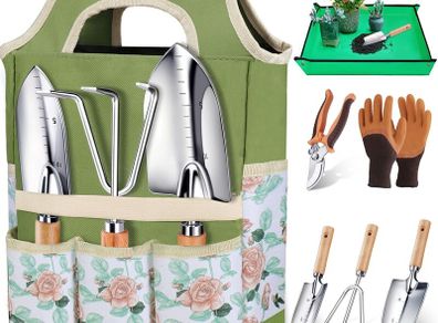 Garden Hand Tools Set 7 Piece - Heavy Duty with Bag - Brand New